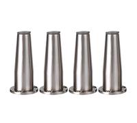 FBHFSUIEF Gambe for tavolo a forma di cono 4X, piedini supporto regolabili for divani/armadi, accessori for mobili in metallo, gambe ricambio for letti(10cm)