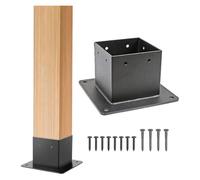 FBHFSUIEF Kit base for pali di recinzione in legno 4x4, staffe for in acciaio spesso e resistente con viti for(1pc)