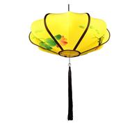 FBHFSUIEF Lanterna Cinese Portatile, Illuminazione Decorativa in Tessuto, squisite Lanterne Rosse for Il Capodanno Cinese(Yellow,50#)