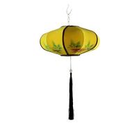 FBHFSUIEF Lanterne di Stoffa Rossa con Nappe, Lanterne Rosse Cinesi Creative, Lanterne a Forma di Disco Volante, Facili da installare, for Il Capodanno Cinese, Festa di Primavera(Yellow,50#)