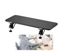 FBHFSUIEF Piattaforme for cassetti con Tastiera a Morsetto, Senza forature, for scrivania da Ufficio/Piani di Lavoro Cucina/Supporto for Braccio e Gomito del Computer(Black,65 * 25cm(25.6x10Inch))