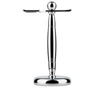 FBHFSUIEF Porta-rasoio Pratico supporto for pennello da rasoio in argento uomo, portapennello barba in acciaio inossidabile alla moda, set regalo viaggio for la casa con for maschile 17 cm