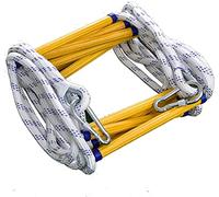 FBHFSUIEF Scala di Sicurezza in Corda ignifuga Riutilizzabile con Ganci for Bambini e Adulti, for la Fuga da finestre balconi(8m/26.2ft)