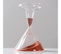 FBHFSUIEF Timer da 1 Minuto, Clessidra, Decorazioni Artigianali, Colorata, Larghezza 10,3 cm, Altezza 17(Red)