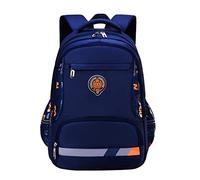 FBHFSUIEF Zaino casual impermeabile con strisce riflettenti for la sicurezza notturna for adolescenti(Royal Blue,M)