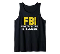 FBI Divertente Bella Intelligente Divertente Carino Canotta