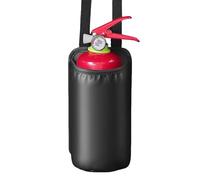 Fbinys Borsa estintore per auto, supporto per estintore per veicoli, portatile per riporre attrezzature con cinghie regolabili sicure per montaggio su sedile del camion, 23 x 13 cm, Nero,