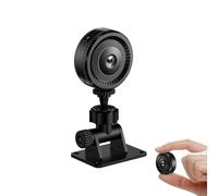 Fbinys Camera WiFi della visione notturna - telecamera di sicurezza wireless per registrazione continua, accesso remoto abilitato app con rilevamento del movimento, dispositivo mini nero per il