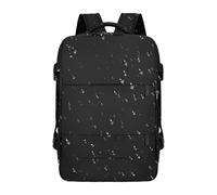 Fbinys Carry on Backpack, Travel Backpack, Waterproof Multi-Pocket Rucksack, Lightweight Carry-On for Flight, Hiking, Gym and School, 16.93x11.02x6.3 inches, Black and Purple