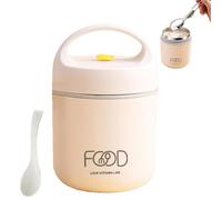Fbinys Contenitori termici impilabili, Barattoli termici per alimenti,Contenitori per pranzo sottovuoto a doppia parete a 2 livelli per bambini e adulti | Contenitore per il pranzo riutilizzabile a