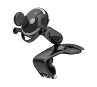 Fbinys Dashboard Phone Holder, Windshield Car Mount, Foldable 360° Rotating Stand, General Phone Grip, Auto Accessory for Trucks, Road Trips, Safe Driving, 5.12x3.94 inches, Black