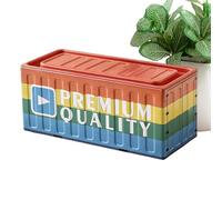 Fbinys Metal Pencil Box - Iron Portable Storage Container, Rust Proof Pencil Case Organizer for Kids Girls And Teens, Compact Stationery Storage Box for Travel School And Home Use