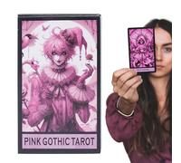 Fbinys Mysterious Tarot Deck, 78-Card Divination Set, Psychological Oracle Cards with Durable Design, Future and Past Insight Deck, Tarot Game Play with Illustrated Guide, Divination Tool Beginners