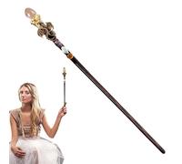 Fbinys Natural Crystal Fairy Wand, Handmade Role Play Stick, Kids Costume Prop with Polished Gemstone Design, Party Dance Accessory, Garden Wedding Decor with Finish, Halloween Birthday Gift for Chil