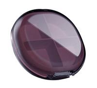 Fbinys Portapillole a 4 scomparti, mini portapilloles da viaggio, portapilloles portatile da 3,07x3,07x0,94 pollici, portapillole tascabile durevole per vitamine, integratori e farmaci, salute compat