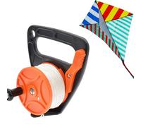 Fbinys Rullo per immersioni subacquee con fermo per il pollice, 150 piedi, robusto, ben visibile, retrattile, con bobina per dita per grotte, relitto, immersioni, kayak e kayak