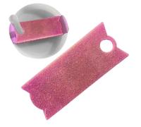 Fbinys Targhetta in acrilico trasparente, targhetta sul coperchio resistente, finitura liscia con caratteristica leggera, accessorio per bicchiere con design brillante, portachiavi, etichetta per