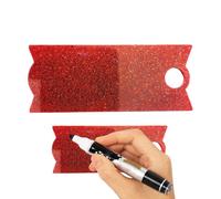 Fbinys Targhetta in acrilico trasparente, targhetta sul coperchio resistente, finitura liscia con caratteristica leggera, accessorio per bicchiere con design brillante, portachiavi, etichetta per