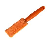 Fbinys Wheel Cleaning Brush, Soft Microfiber Scrubber with Non-Slip Grip And Quick-Drying Design, Multi-Use Car Detailing Brush for Wheels, Rims, & Convertible Tops, Gray, Blue, Orange, Green