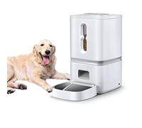 FBJAMZ Distributore Automatico di Cibo per Animali Domestici (Cani e Gatti), con Timer e Registrazione vocale, distributore Automatico Intelligente di Cibo Secco per Cani e Gatti.