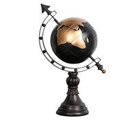 FBJAMZ Globo terrestre Decorativo, Ideale per Ufficio e Studio, in Resina con Supporto, mappamondo didattico di Geografia, Elegante complemento d;arredo per Il Soggiorno.