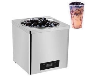 FBJAMZ Macchina per Palline di Tapioca al Taro, Set pentola per zuppa con Contenitore per Latte, pentola elettrica Commerciale da 3L/7L, temperatrice per Cioccolato da 600W