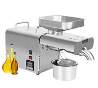 FBJAMZ Pressa per Olio da 220 V, per Uso Domestico, ad Alta capacità, per Estrazione di Olio Caldo e Freddo con Controllo della Temperatura, efficiente.