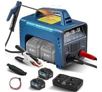 FBJAMZ Saldatrice a Batteria Portatile, Display a LED 2 x 6000mAh, saldatrice a Bastone con Inverter Digitale Igbt Saldatrice a Punti Portatile