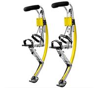 FBJAMZ Scarpe da Canguro Trampoli da Salto - Giallo 90~110 kg - Ideale per salti mortali, Trucchi, Esercizi, Fitness, Cardio - Adatto per Uomini e Donne