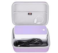 FBLFOBELI Custodia rigida per POLONO/per Phomemo/per SVANTTO/per YOTON/per Rollo/per Nelko/per Omezizy Stampante per etichette termiche Bluetooth - Stampante per etichette wireless 4x6 241BT (viola)