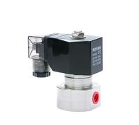 FBPQRCONS Elettrovalvola ad Alta Pressione normalmente Chiusa da 1/8" 1/4" in Acciaio Inossidabile 304 220 V CA 12 V CC/24 V 200 bar/100 Bar(110VAC-100BAR,1/8 inch)