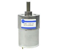 FBPQRCONS Motore con Ingranaggi in Metallo JGB37-3530 da 37 mm, Coppia Elevata, 6 V, 12, 24, 7-1600 Giri/min(24V with Bracket,22)