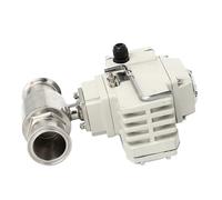 FBPQRCONS Valvola a Sfera elettrica a innesto rapido in Acciaio Inossidabile Sanitario da 45 mm, 220 V, 110 V, 12 V, 24 V, Tipo Morsetto, valvole a Sfera Passanti a innesto rapido(24VDC)