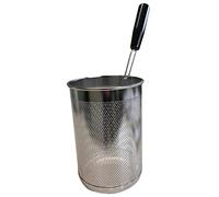 FBR0279 - CESTINO CUOCIPASTA PROFESSIONALE 1/6 ROTONDO DIAM. 153 X ALT. 215 MM IN ACCIAIO INOSSIDABILE AISI 304 MADE IN ITALY CESTELLO CUOCI PASTA INOX GN 1/6