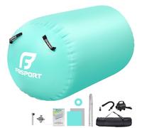 FBSPORT Air Roller Gonfiabile, Tappetino Ginnastica AirSpot Tumbling Mat con Pompa per Yoga, Taekwondo, Artigianale