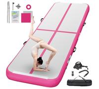 FBSPORT Airtrack - Tappetino da ginnastica con pompa ad aria, altezza 20 cm, spessore 3 m, con borsa per il trasporto, per casa, esterni, yoga