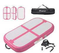 FBSPORT Airtrack - Tappetino da ginnastica con pompa ad aria, spessore 20 cm, spessore 60 cm, con borsa per il trasporto, per casa, esterni, yoga