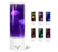 FBSPORT Lampada Meduse LED, 17 Cambia Colore, Acquario Jellyfish Lamp, Alimentazione a Batteria/USB, per Bambini Adulti Decorazione Regalo