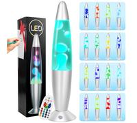 FBSPORT Lavalamp Lampada, 17 Cambiamento colore Lampada Rilassante, Lampade da comodino ad effetto rilassante ideale per camera da letto, soggiorno