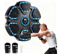 FBSPORT Music Boxing Machine, Macchina da Pugilato Parete con Bluetooth, Guantoni da Pugilato, Macchina da Boxe Musicale per Adulti e Bambini con 11 modalità e 9 velocità per Casa, Ufficio e Palestra
