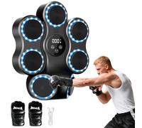 FBSPORT Music Boxing Machine, Macchina da Pugilato Parete con Bluetooth, Guantoni da Pugilato, Macchina da Boxe Musicale per Adulti e Bambini con 11 modalità e 9 velocità per Casa, Ufficio e Palestra