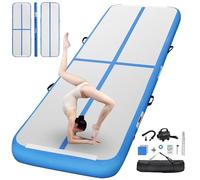 FBSPORT Tappetino da allenamento gonfiabile, altezza 20 cm, gonfiabile, Air Tumbling Track 4 m, tappetino da ginnastica gonfiabile, tumbling, tappetino da ginnastica, per ginnastica, tumbling, yoga