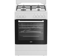 FBST62110ST - Cucina a gas con forno elettrico, 60x60 cm, Bianco, Classe energetica A