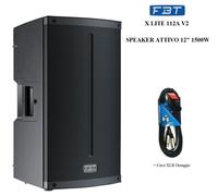 FBT X-LITE 112A V2 CASSA ATTIVA 12" BIAMPLIFICATA 1500w + BLUETOOTH + CAVO XLR