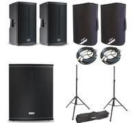 FBT X LITE112A 2 Diffusori 1500w+X SUB 115S 2Cover XL-C12+2 M222 Cavi+DHSS50KIT