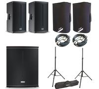 FBT X LITE112A 2 Diffusori 1500w+X SUB 115S 2Cover XL-C12+2 M222 Cavi+DHSS50KIT