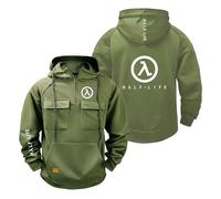 FBWZSAG Felpa con Cappuccio Comoda da Uomo per Maglioni H.a..LF-L.i.Fe Stampata Abbigliamento Sportivo Cappotto Tasche Giacca Mezza Cerniera Capispalla Semplici-LvSe||s