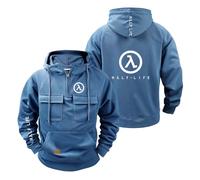 FBWZSAG Felpa con Cappuccio Comoda da Uomo per Maglioni H.a..LF-L.i.Fe Stampata Abbigliamento Sportivo Cappotto Tasche Giacca Mezza Cerniera Capispalla Semplici-LanSe||m