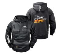 FBWZSAG Felpa con Cappuccio Grafica da Uomo per F.u.r.io.u.s F.l.y F.a.s.t Giacca Sportiva Mezza Zip Semplice Abbigliamento Sportivo Comode Capispalla Top-SHSe||l