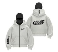 FBWZSAG Felpa con Cappuccio Passamontagna A Contrasto di Colore da Uomo per F.u.r.io.u.s F.l.y F.a.s.t Activewear Giacca Cerniera Stampa Cappotto Antivento-QHSe||l